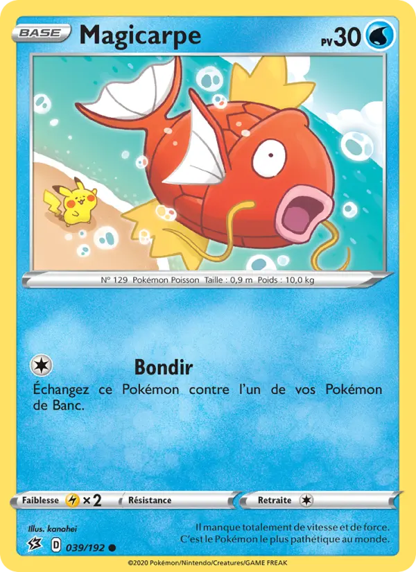 Scan HD carte Pokémon Magicarpe 39/192 — Clash des Rebelles