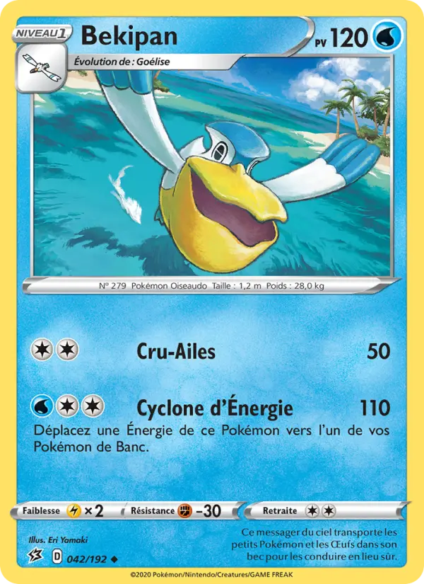 Scan HD carte Pokémon Bekipan 42/192 — Clash des Rebelles