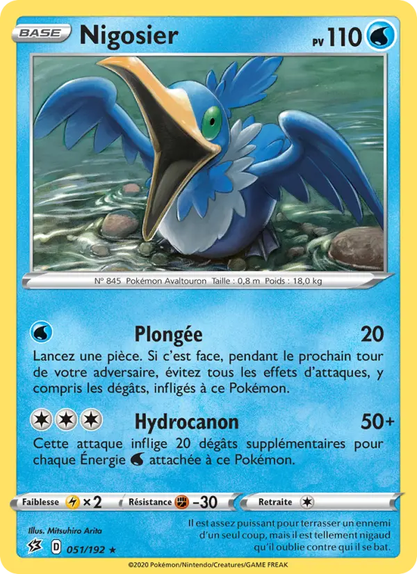 Scan HD carte Pokémon Nigosier 51/192 — Clash des Rebelles