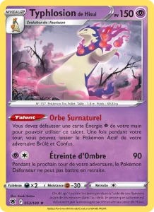 Carte Pokemon Typhlosion de Hisui 052/189 Astres Radieux