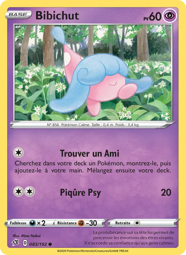 Scan HD carte Pokémon Bibichut 83/192 — Clash des Rebelles