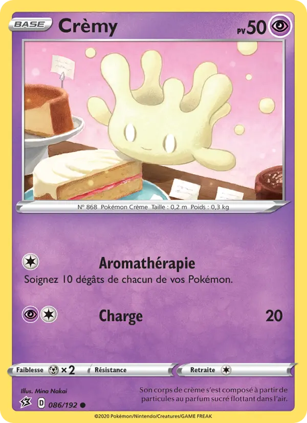 Scan HD carte Pokémon Crèmy 86/192 — Clash des Rebelles