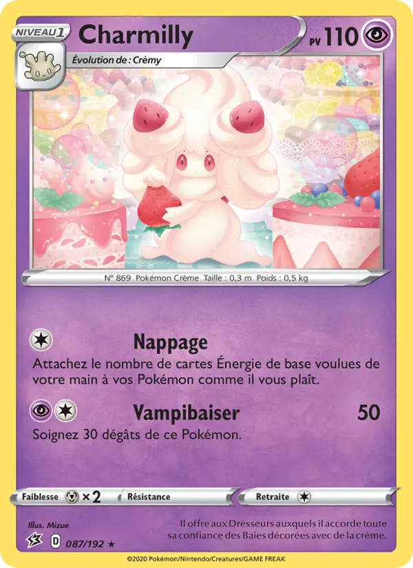 Scan HD carte Pokémon Charmilly 87/192 — Clash des Rebelles