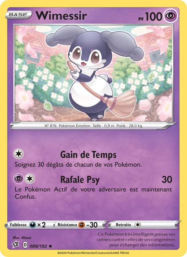 Scan HD carte Pokémon Wimessir 88/192 — Clash des Rebelles