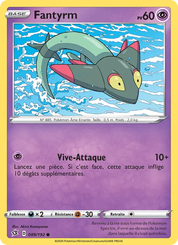 Scan HD carte Pokémon Fantyrm 89/192 — Clash des Rebelles