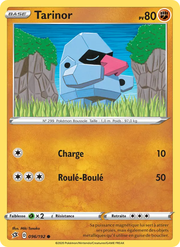 Scan HD carte Pokémon Tarinor 96/192 — Clash des Rebelles