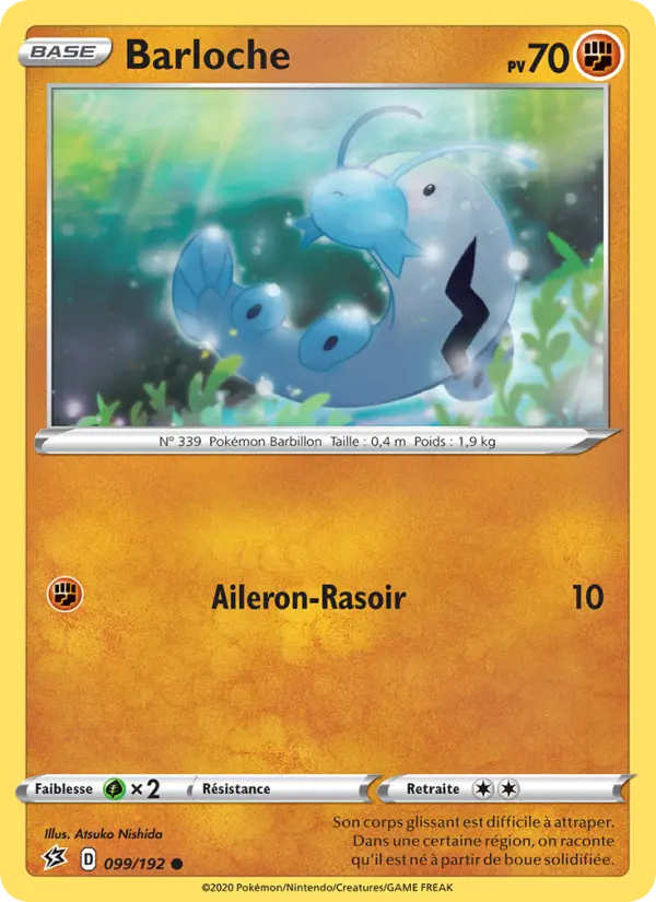 Scan HD carte Pokémon Barloche 99/192 — Clash des Rebelles