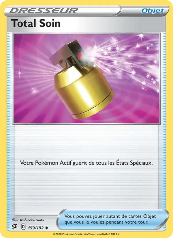Scan HD carte Pokémon Total Soin 159/192 — Clash des Rebelles
