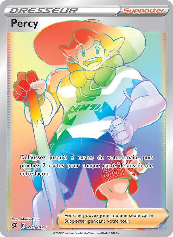 Scan HD carte Pokémon Percy 201/192 — Clash des Rebelles