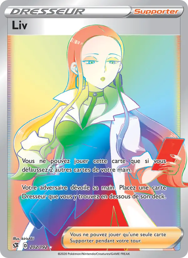 Scan HD carte Pokémon Liv 202/192 — Clash des Rebelles