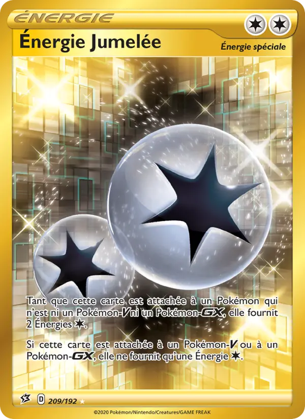 Scan HD carte Pokémon Énergie Jumelée 209/192 — Clash des Rebelles