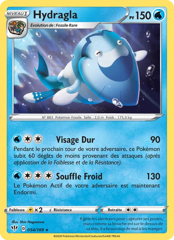 Scan HD carte Pokémon Hydragla 54/189 — Ténèbres Embrasées