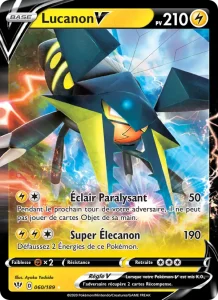 Carte Pokemon Lucanon V 60/189 Ténèbres Embrasées