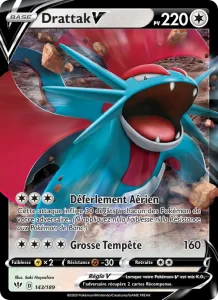 Carte Pokemon Drattak V 143/189 Ténèbres Embrasées