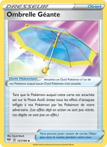 Carte Pokemon Ombrelle Géante 157/189 Ténèbres Embrasées