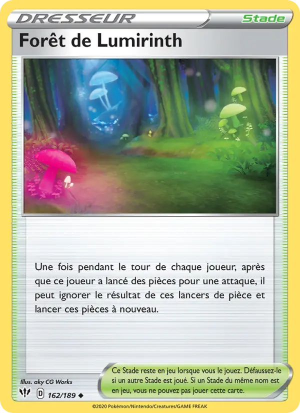 Scan HD carte Pokémon Forêt de Lumirinth 162/189 — Ténèbres Embrasées