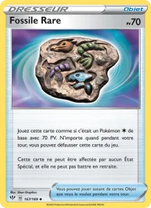 Carte Pokemon Fossile Rare 167/189 Ténèbres Embrasées