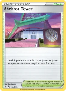 Carte Pokemon Shehroz Tower 169/189 Ténèbres Embrasées