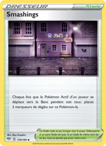 Carte Pokemon Smashings 170/189 Ténèbres Embrasées