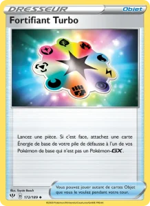 Carte Pokemon Fortifiant Turbo 172/189 Ténèbres Embrasées
