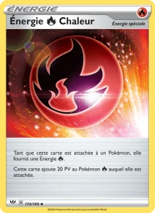 Carte Pokemon Énergie Fire Chaleur 174/189 Ténèbres Embrasées