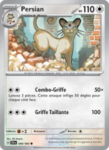 Carte Pokemon Persian 049/64 Fable Nébuleuse