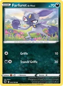 Carte Pokemon Farfuret de Hisui 092/189 Astres Radieux