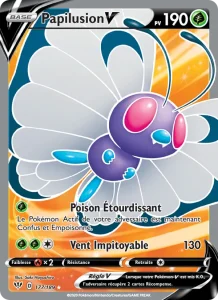Carte Pokemon Papilusion V 177/189 Ténèbres Embrasées