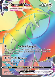 Carte Pokémon Drattak VMAX 194 Ténèbres Embrasées
