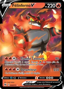 Carte Pokemon Félinferno V 8/73 La Voie du Maître