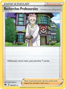 Carte Pokemon Recherches Professorales (Professeure Magnolia) 62/73 La Voie du Maître