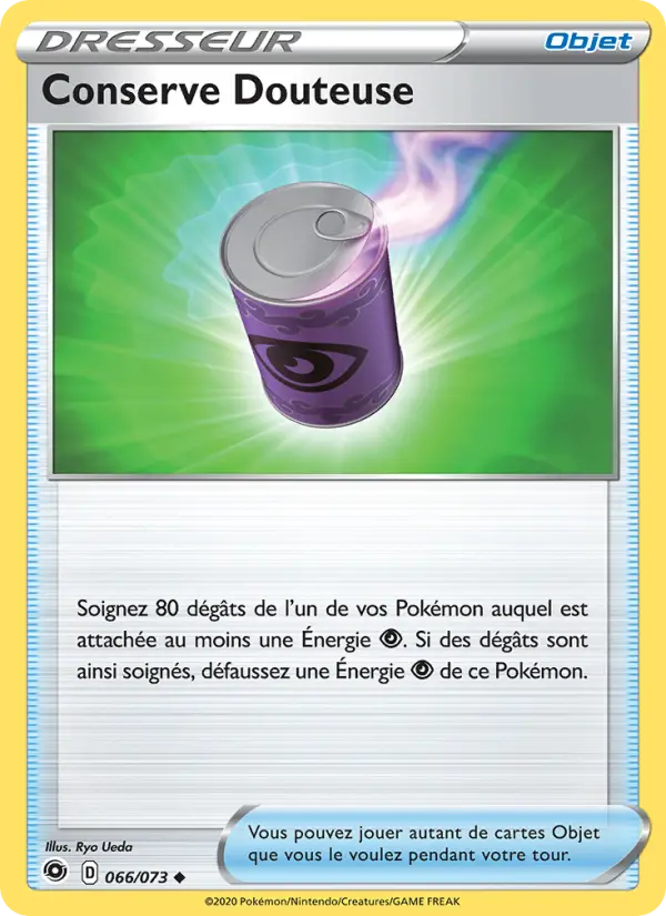 Scan HD carte Pokémon Conserve Douteuse 66/73 — La Voie du Maître