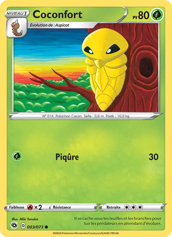 Scan HD carte Pokémon Coconfort 3/73 — La Voie du Maître