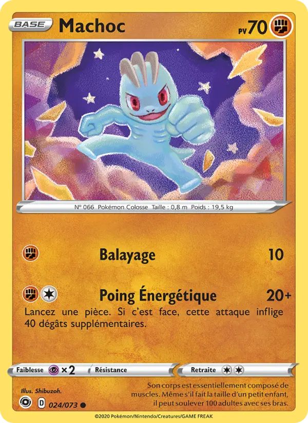 Scan HD carte Pokémon Machoc 24/73 — La Voie du Maître