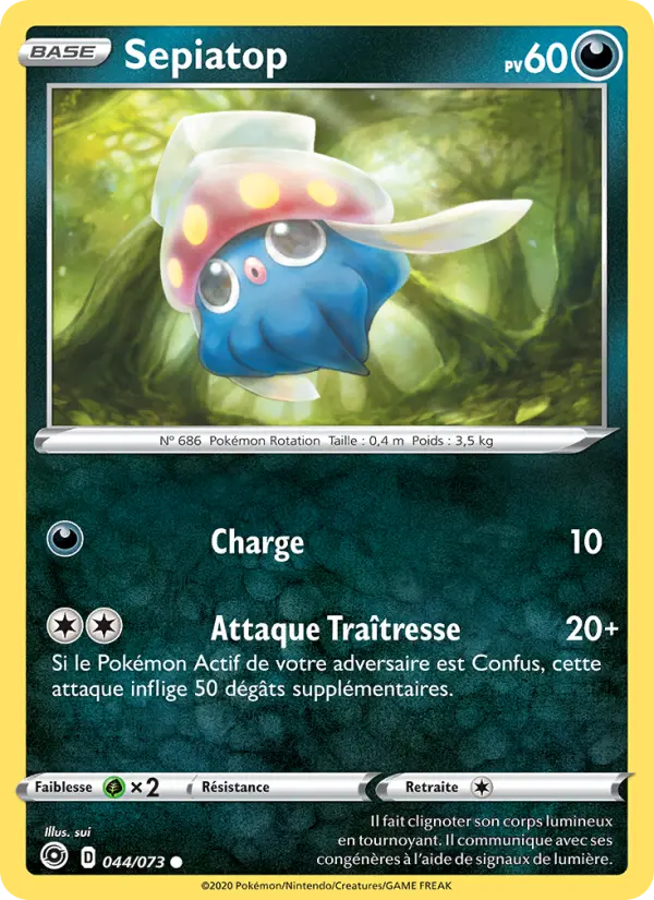 Scan HD carte Pokémon Sepiatop 44/73 — La Voie du Maître
