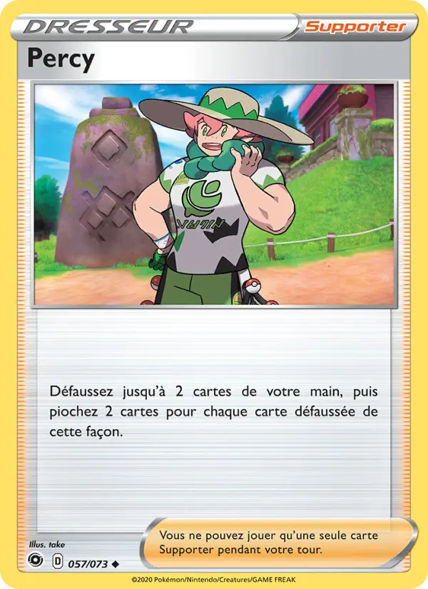 Scan HD carte Pokémon Percy 57/73 — La Voie du Maître