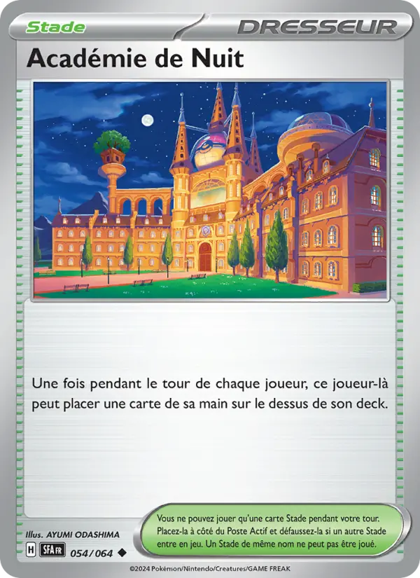 Scan HD carte Pokémon Académie de Nuit 054/64 — Fable Nébuleuse