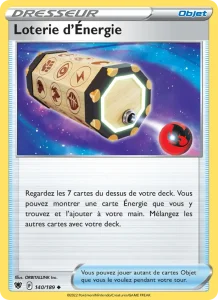 Carte Pokemon Loterie d'Énergie 140/189 Astres Radieux
