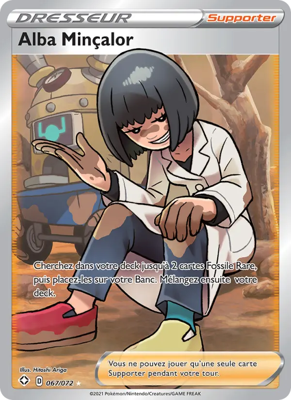 Scan HD carte Pokémon Alba Minçalor 67/72 — Destinées Radieuses