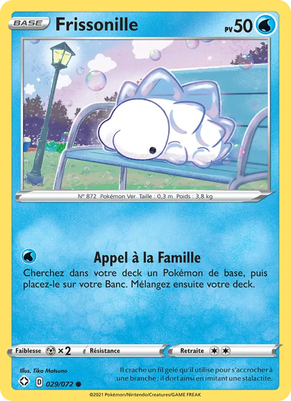 Scan HD carte Pokémon Frissonille 29/72 — Destinées Radieuses