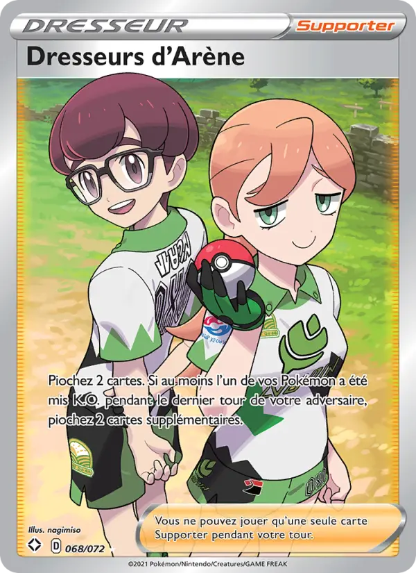 Scan HD carte Pokémon Dresseurs d'Arène 68/72 — Destinées Radieuses