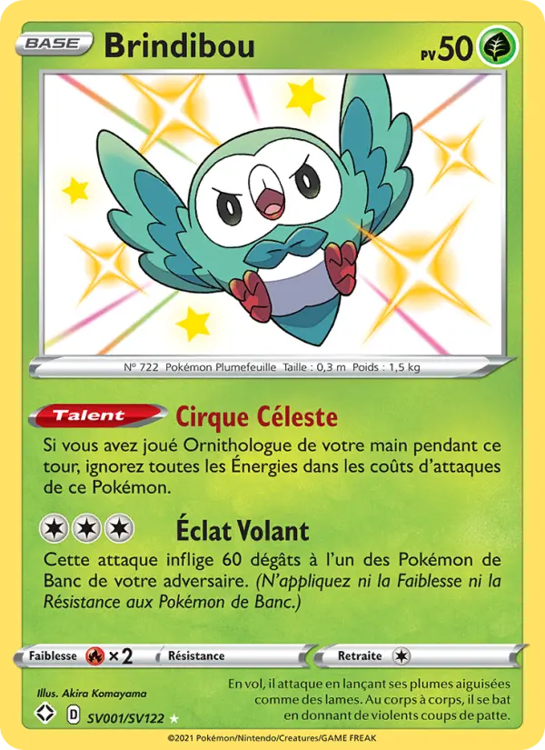 Scan HD carte Pokémon Brindibou SV001/72 — Destinées Radieuses