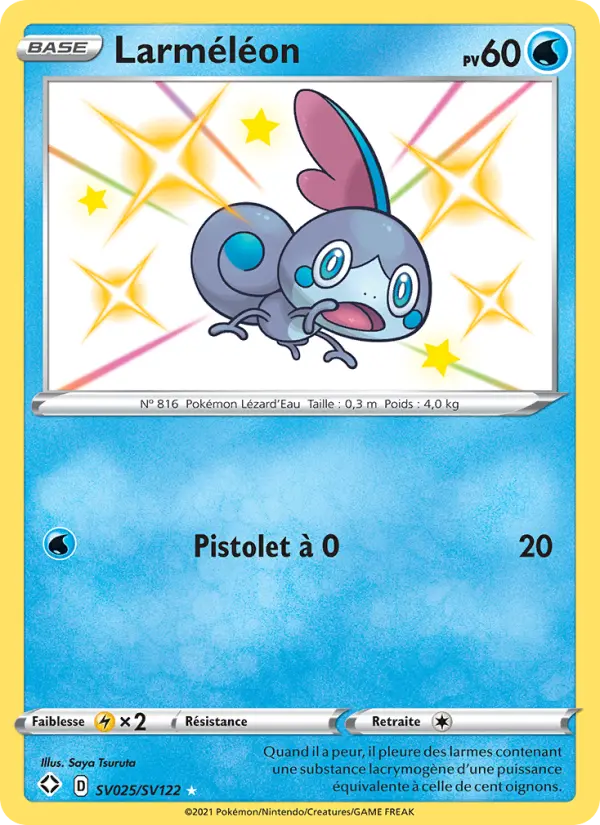 Scan HD carte Pokémon Larméléon SV025/72 — Destinées Radieuses