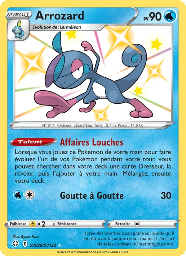 Scan HD carte Pokémon Arrozard SV026/72 — Destinées Radieuses