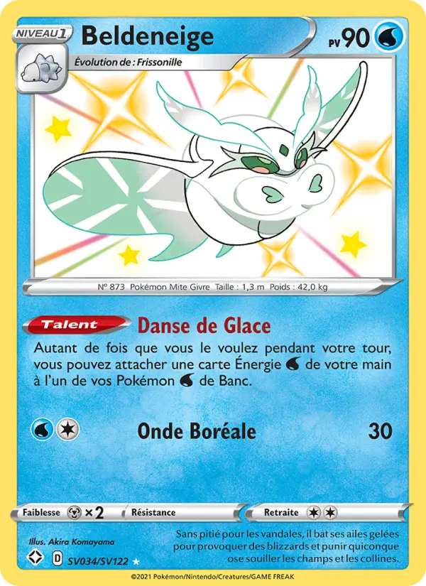 Scan HD carte Pokémon Beldeneige SV034/72 — Destinées Radieuses