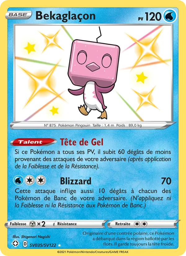 Scan HD carte Pokémon Bekaglaçon SV035/72 — Destinées Radieuses