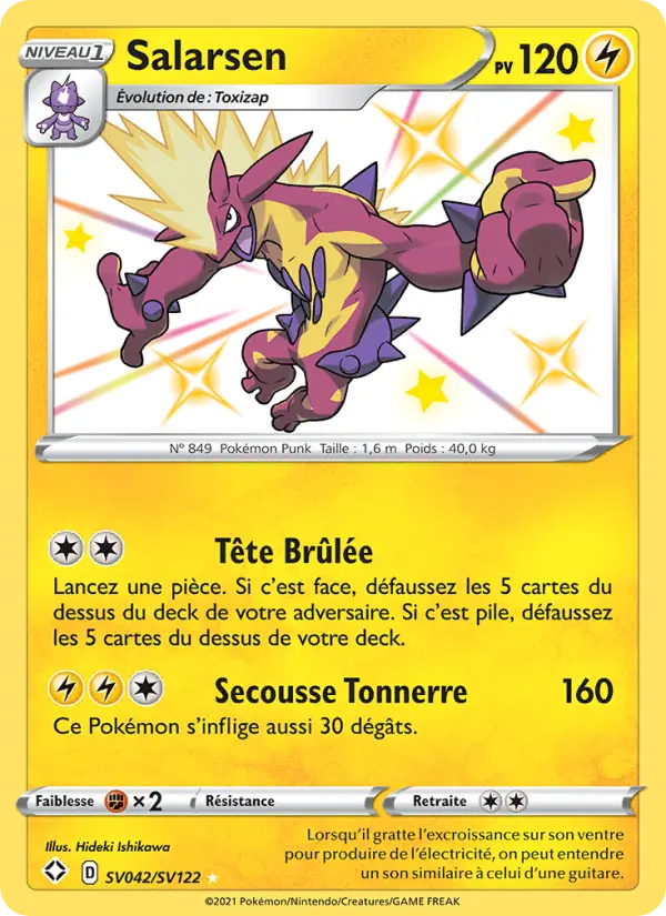 Scan HD carte Pokémon Salarsen SV042/72 — Destinées Radieuses