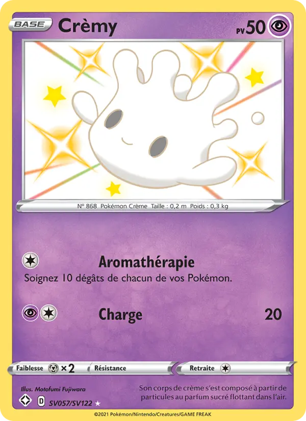 Scan HD carte Pokémon Crèmy SV057/72 — Destinées Radieuses