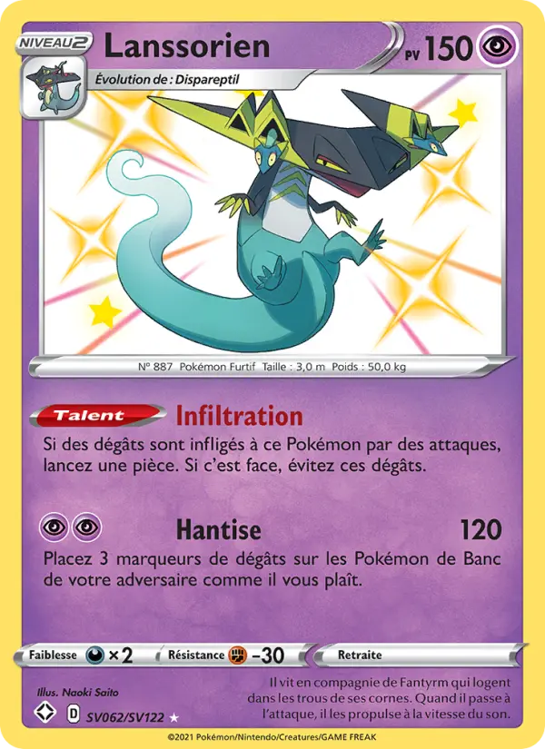 Scan HD carte Pokémon Lanssorien SV062/72 — Destinées Radieuses