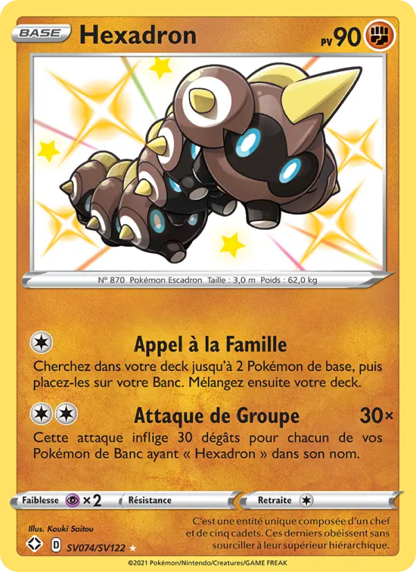 Scan HD carte Pokémon Hexadron SV074/72 — Destinées Radieuses